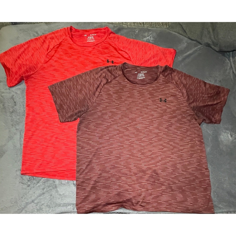 Under Armour Tech Tee Mens XXL Loose Fit Space Dye Performance Shirt Bundle 2PK